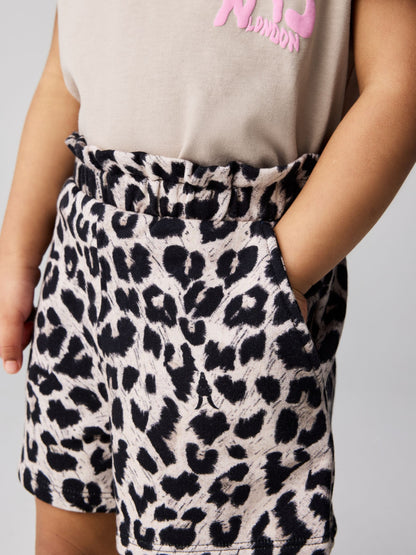 smALLSAINTS Leopard Orlando Frill T-Shirt and Sweat Short Younger Set image 3