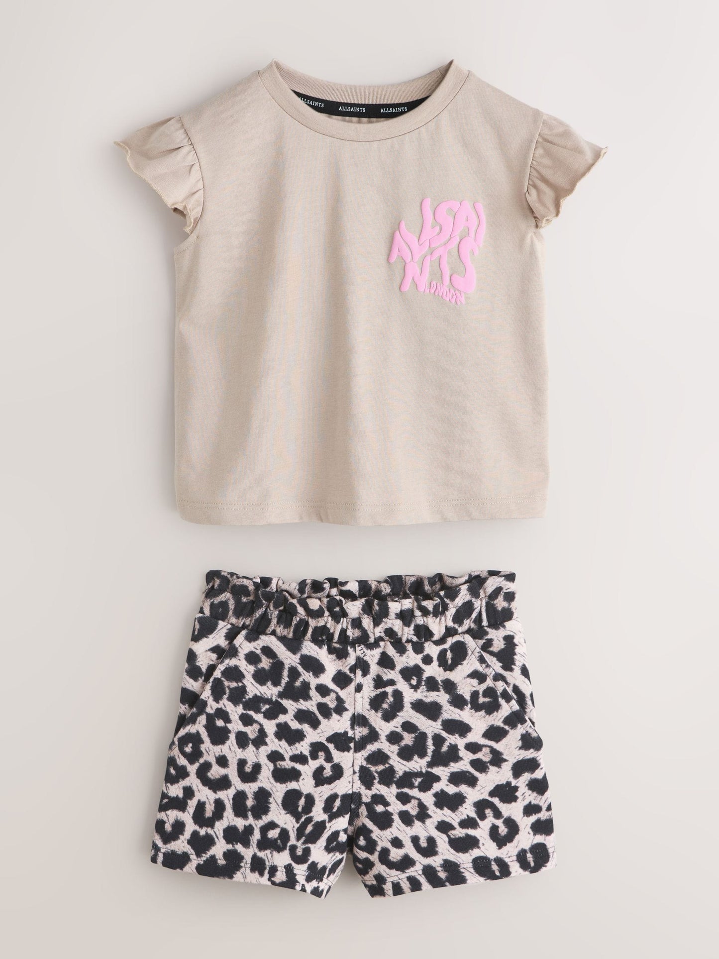 smALLSAINTS Leopard Orlando Frill T-Shirt and Sweat Short Younger Set image 5