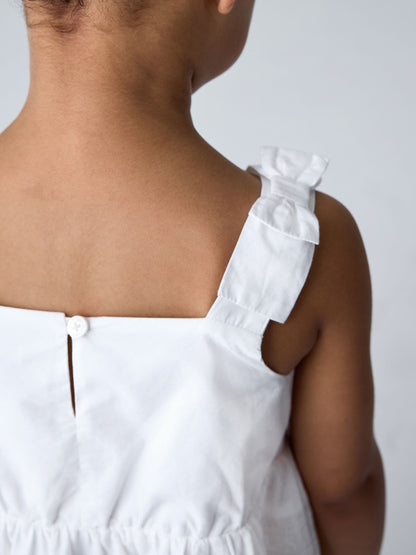 smALLSAINTS White Broderie Top and Short Younger Set image 5