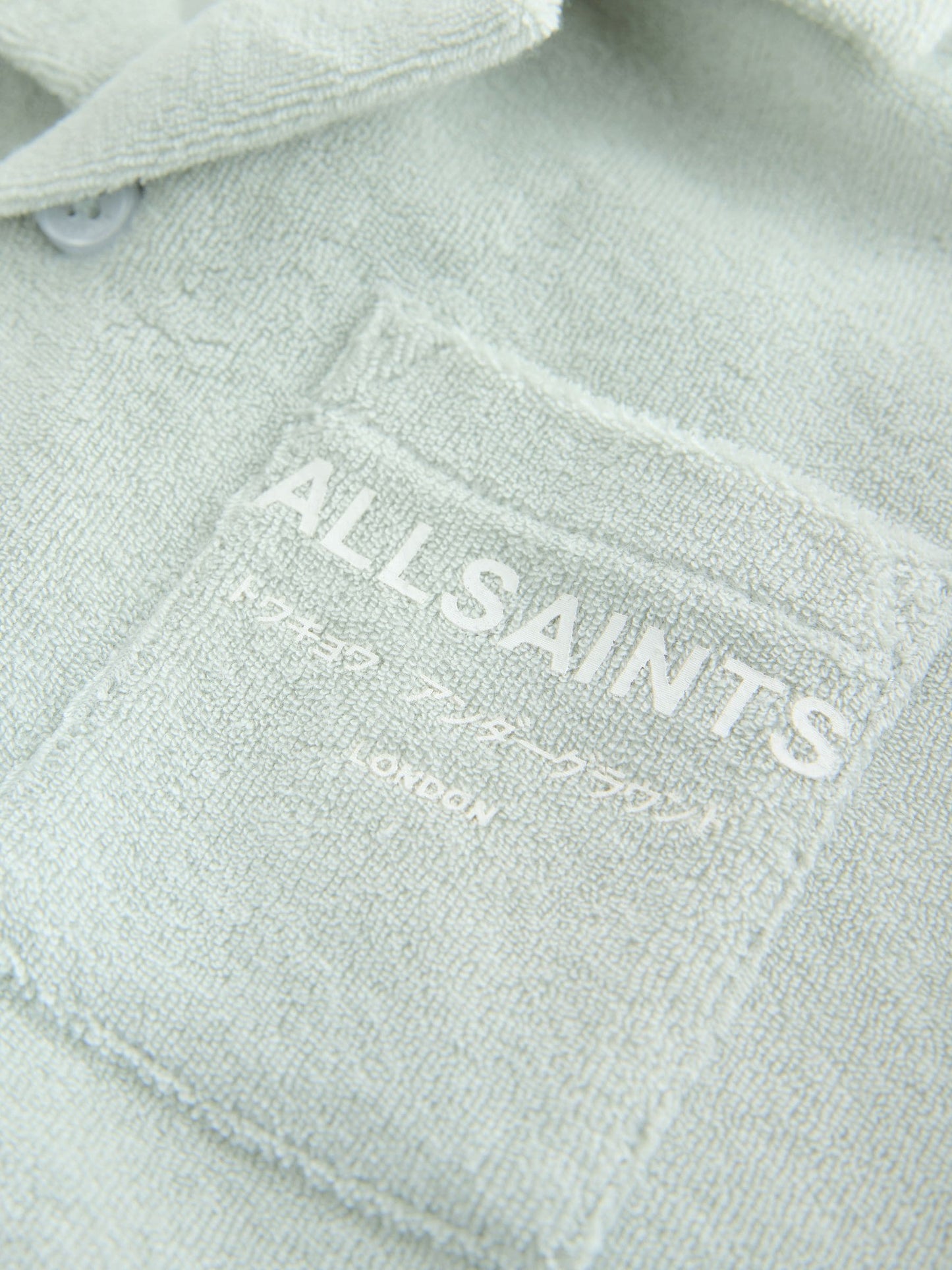 smALLSAINTS Light Green Underground Towelling Shirt and Shorts Set image 3