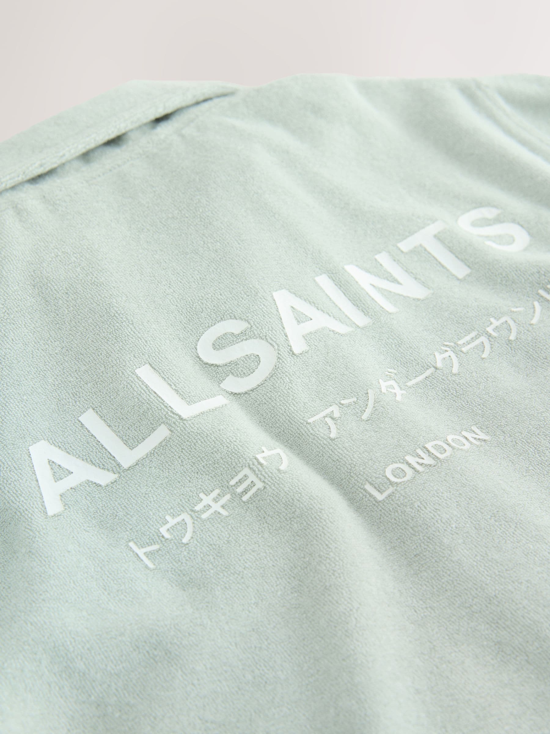 smALLSAINTS Light Green Underground Towelling Shirt and Shorts Set image 5