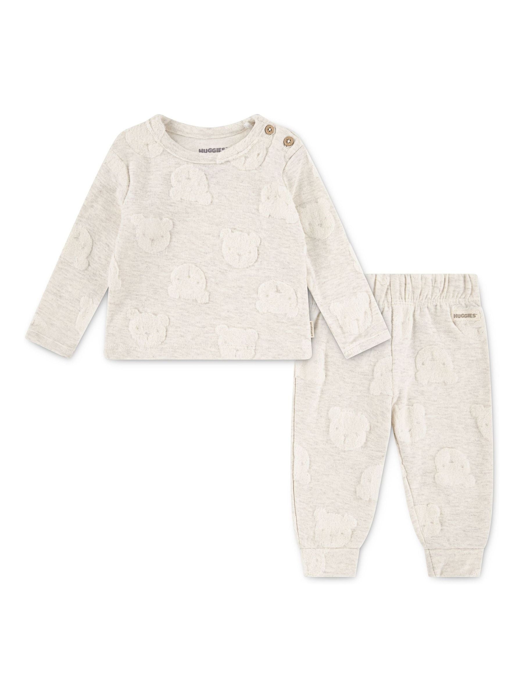 Huggies Pink Baby Bear Print Top & Leggings 2 Piece Set image 3