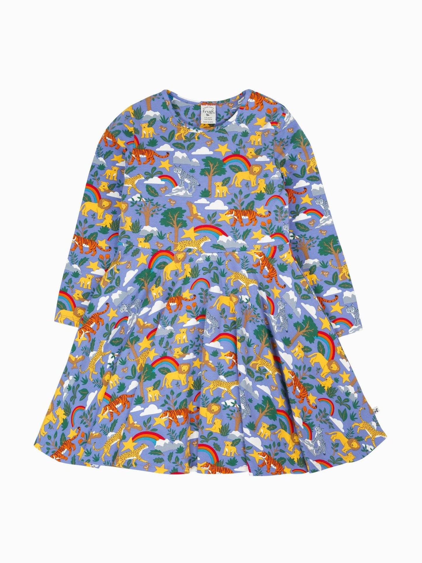 Frugi Purple Sofia Skater Dress image 2
