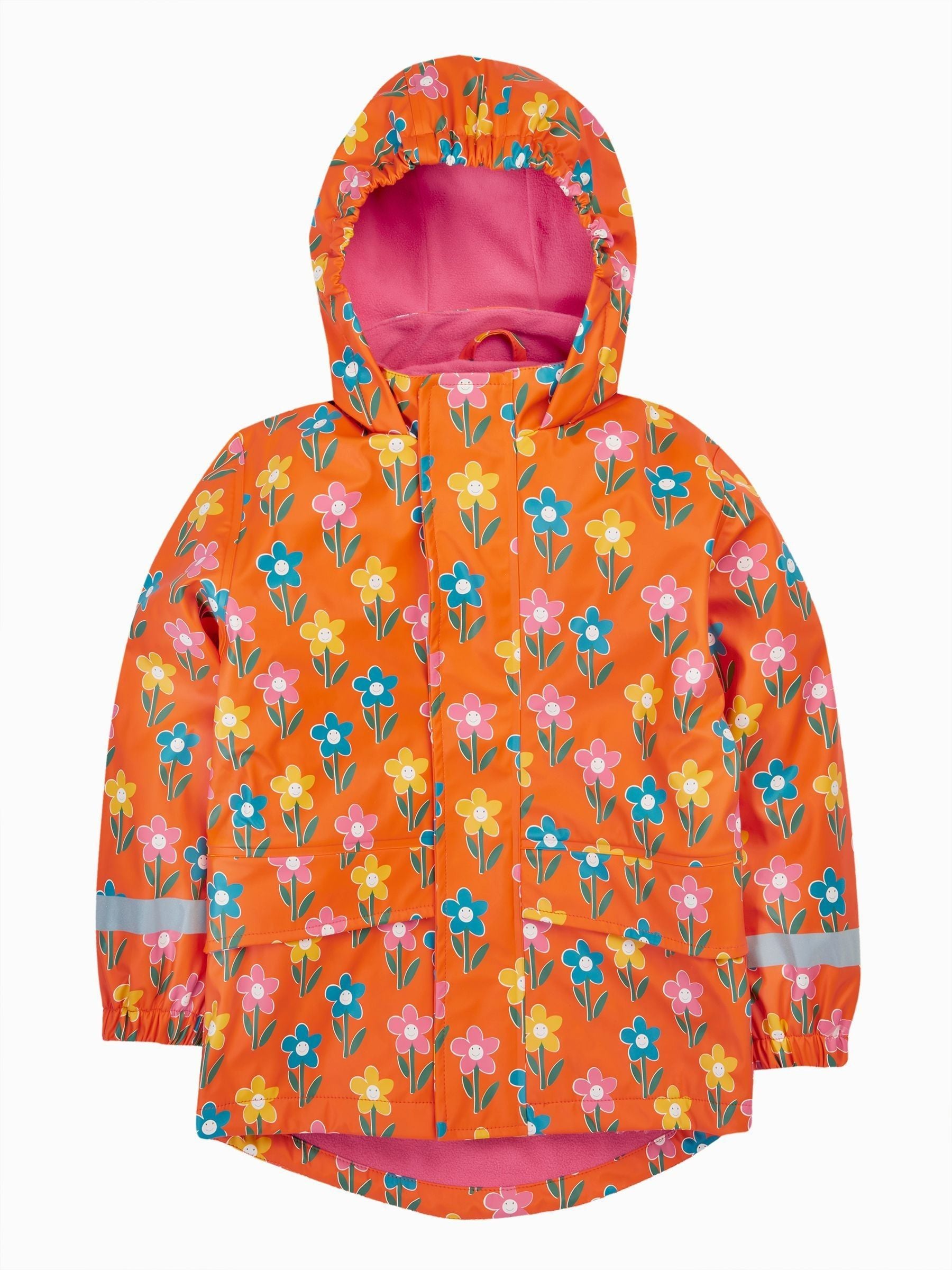 Dsiney Kidz - Frugi Orange Printed Puddle Buster Coat image 1