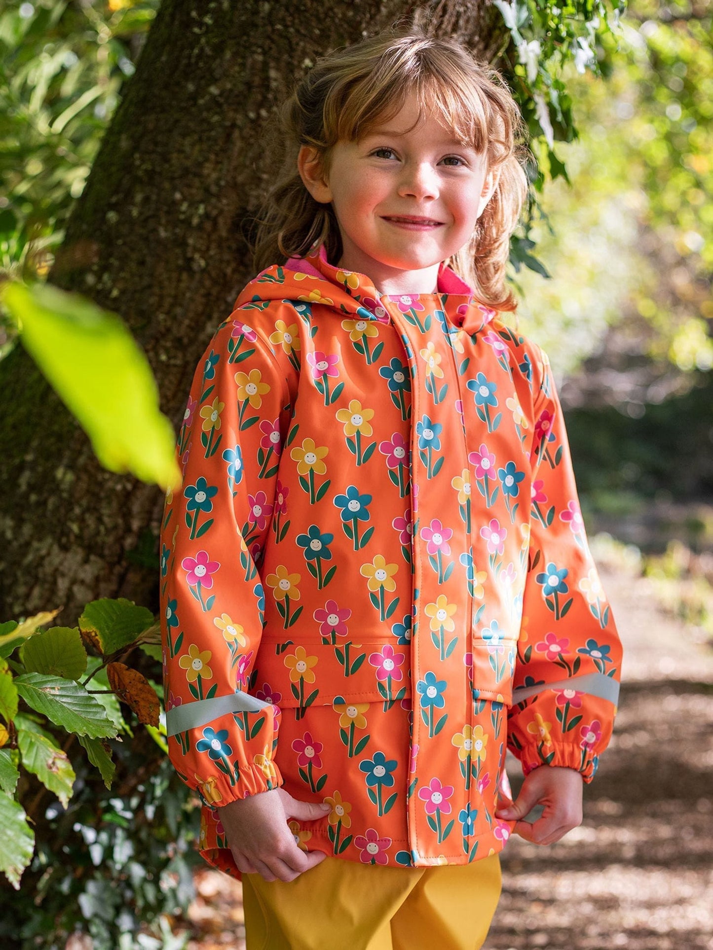 Dsiney Kidz - Frugi Orange Printed Puddle Buster Coat image 2