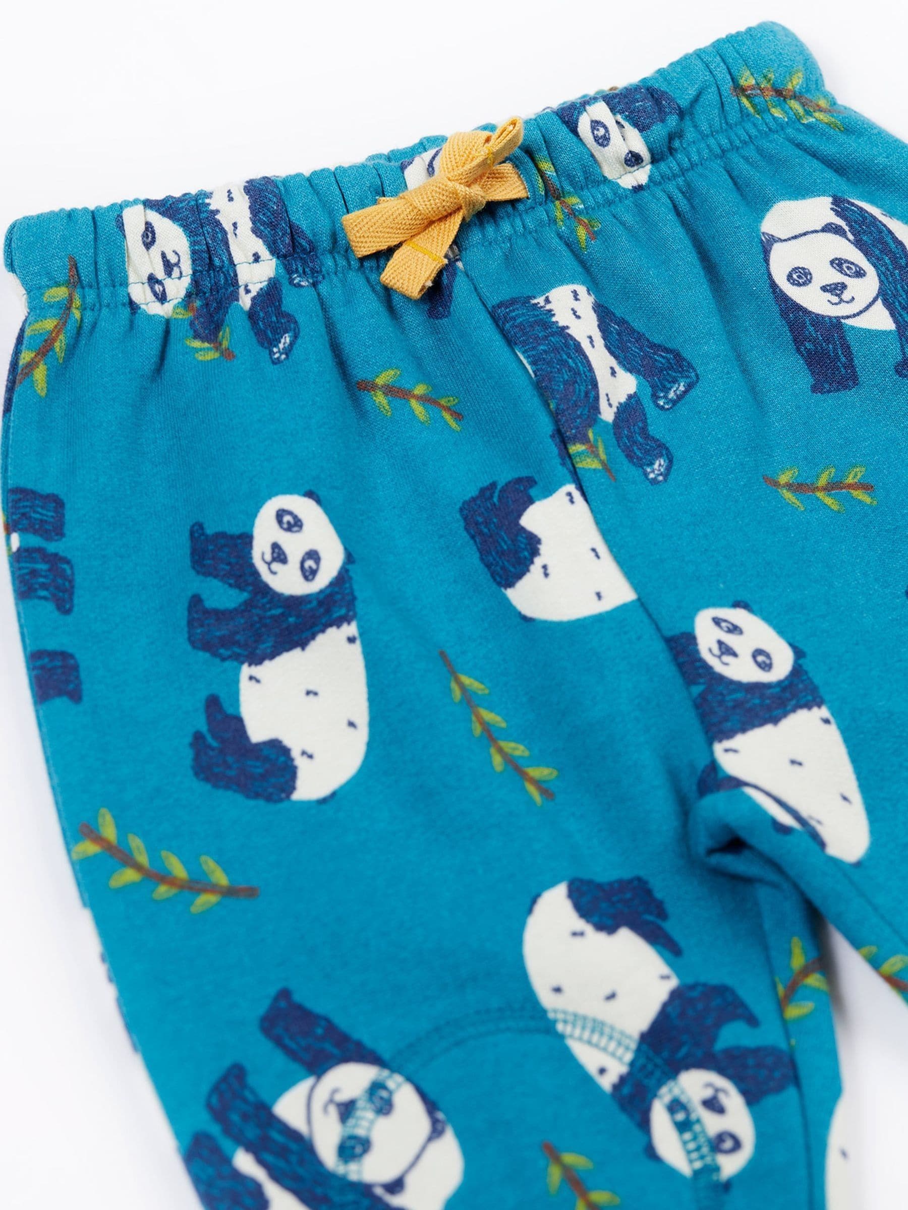 Frugi Blue Snuggle Crawlers Trousers image 2