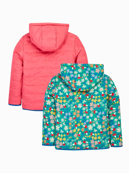 Dsiney Kidz - Frugi Pink Reversible Toasty Trail Jacket image 2