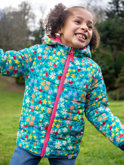 Dsiney Kidz - Frugi Pink Reversible Toasty Trail Jacket image 5