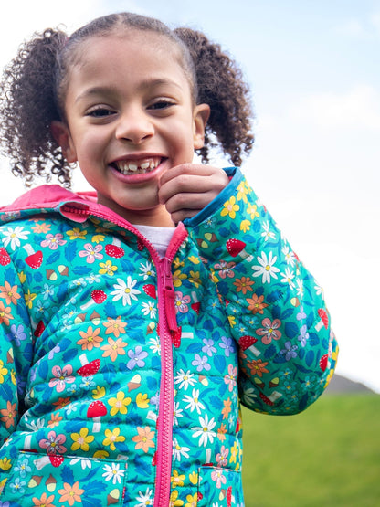 Dsiney Kidz - Frugi Pink Reversible Toasty Trail Jacket image 7