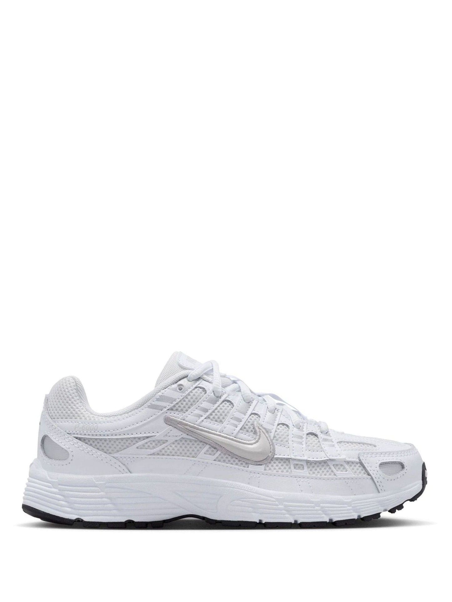 Nike White Silver Youth P6000 Trainers image 1