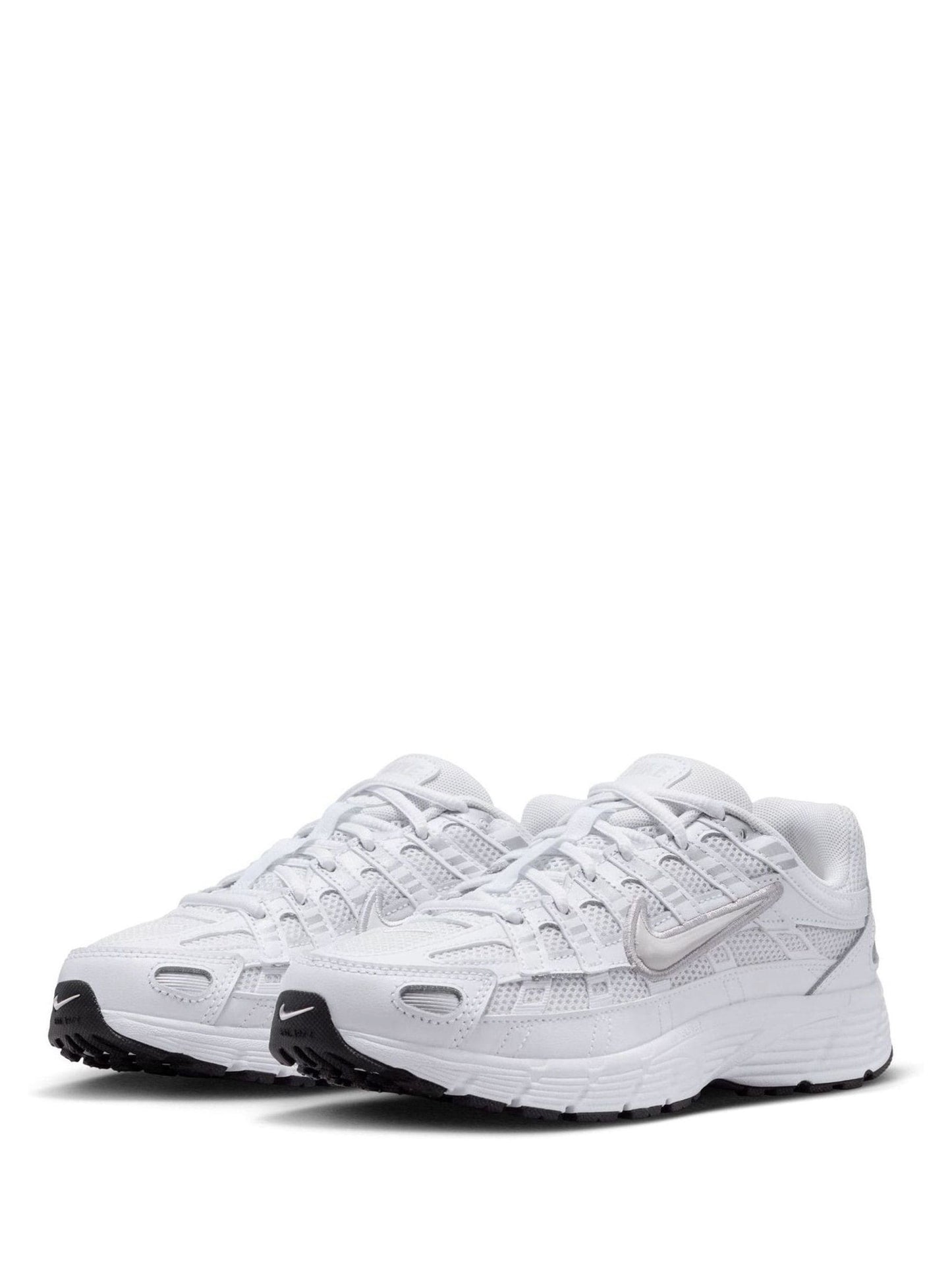 Nike White Silver Youth P6000 Trainers image 2