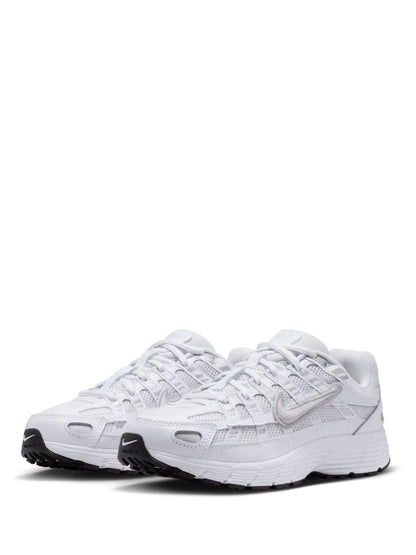 Nike White Silver Youth P6000 Trainers image 2