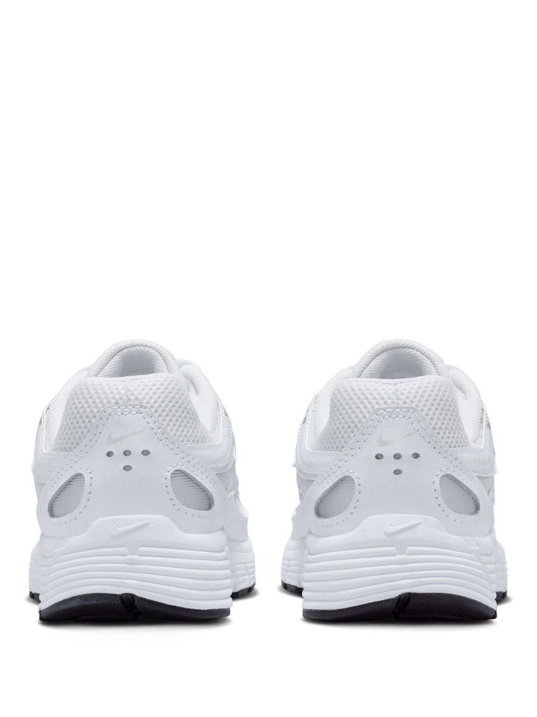 Nike White Silver Youth P6000 Trainers image 3