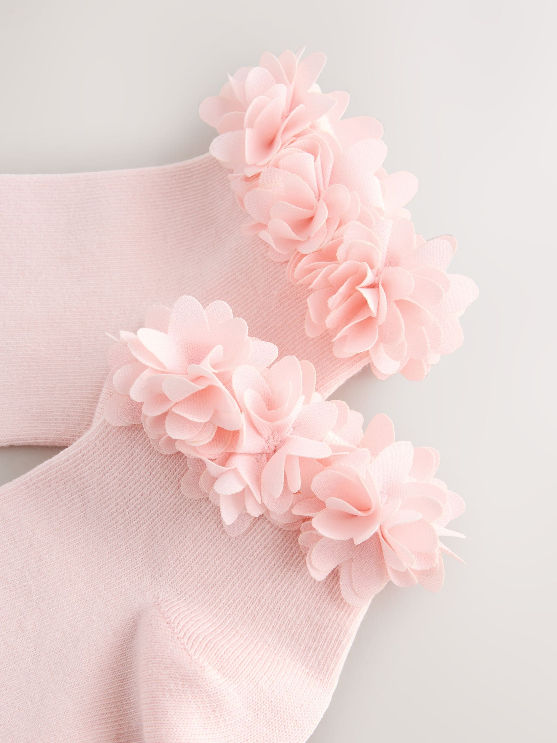 Pink 2 Pack Cotton Rich Bridesmaid Ankle Socks image 2