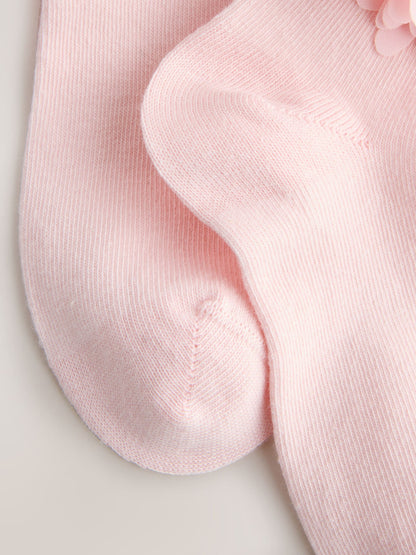 Pink 2 Pack Cotton Rich Bridesmaid Ankle Socks image 3