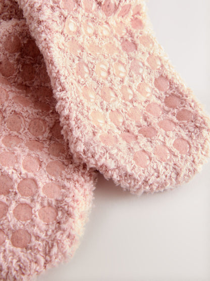Pink Moon and Star Cosy Ankle Socks image 3