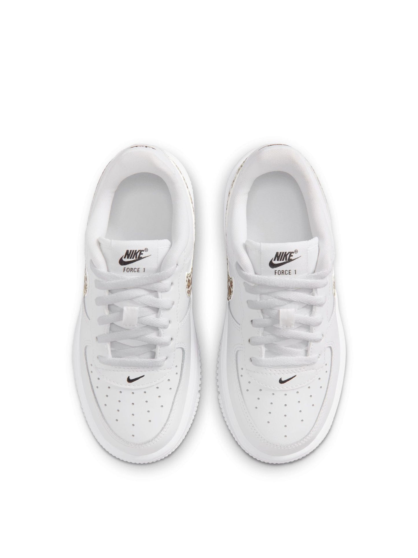 Nike White Junior Air Force 1 Low Lace Trainers image 10