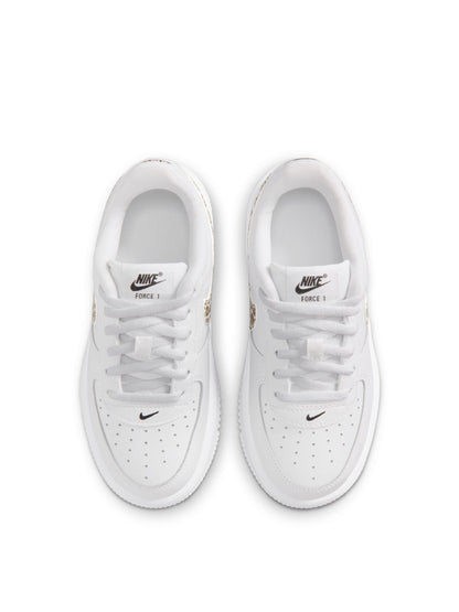 Nike White Junior Air Force 1 Low Lace Trainers image 10