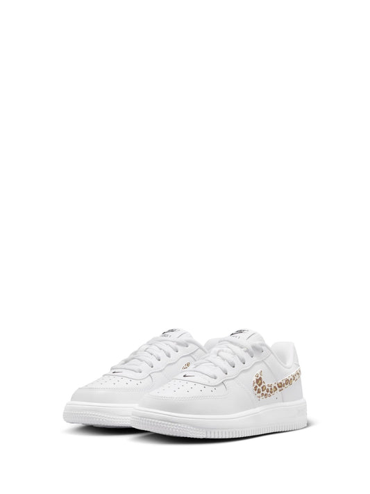 Nike White Junior Air Force 1 Low Lace Trainers image 2