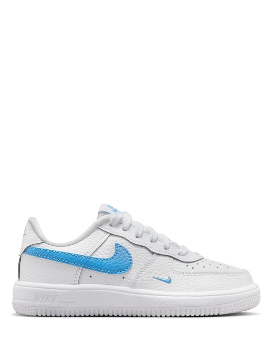 Nike White/University Blue Junior Air Force 1 Trainers image 1