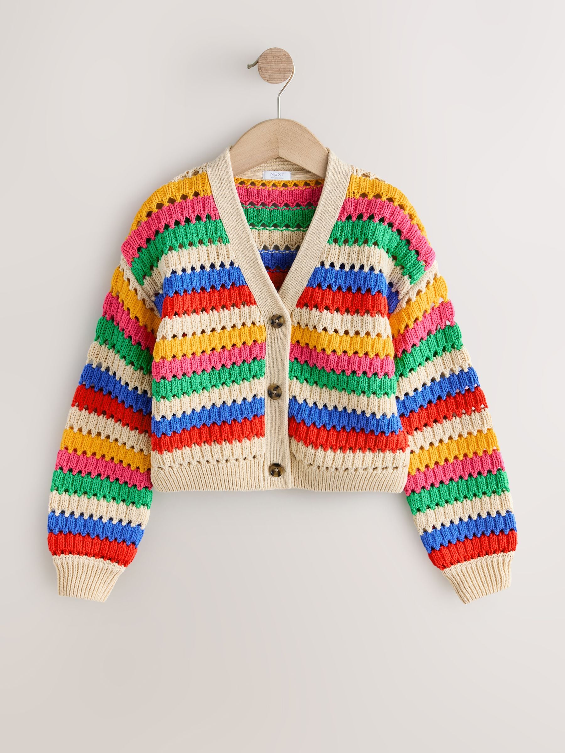 Dsiney Kidz - Rainbow V-Neck Stitch Cardigan (3-16yrs) image 1