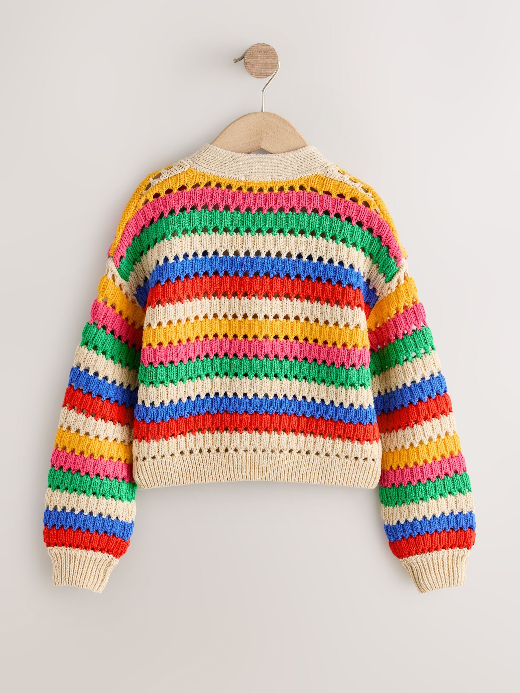 Dsiney Kidz - Rainbow V-Neck Stitch Cardigan (3-16yrs) image 2