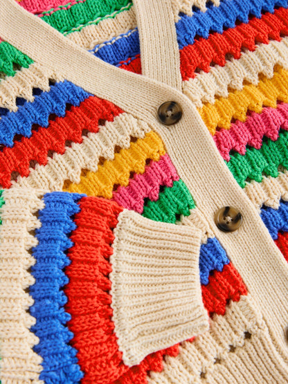 Dsiney Kidz - Rainbow V-Neck Stitch Cardigan (3-16yrs) image 4
