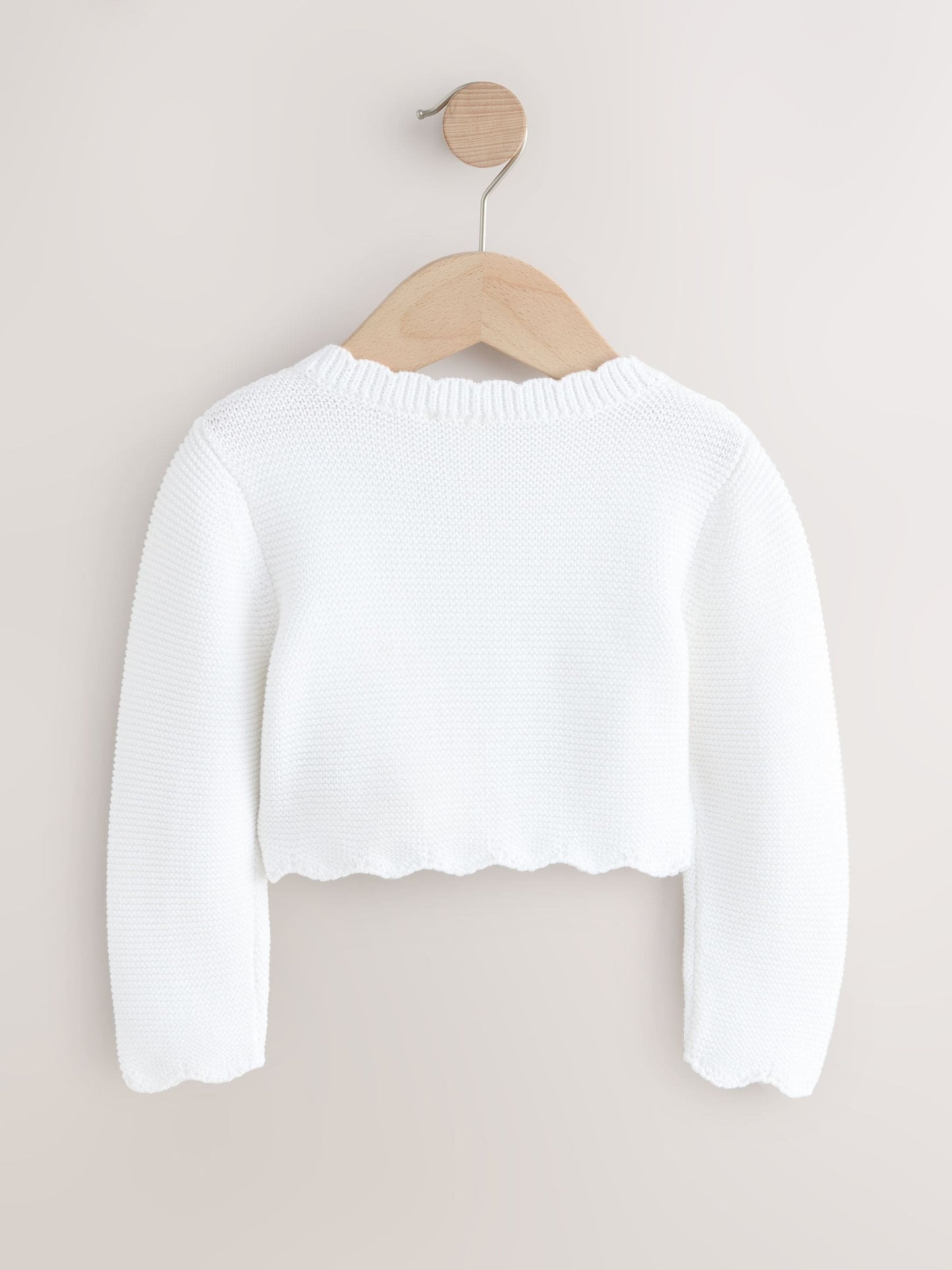 Dsiney Kidz - White Occasion Bridesmaid Knitted Butterfly Cardigan Shrug (3mths-16yrs) image 6