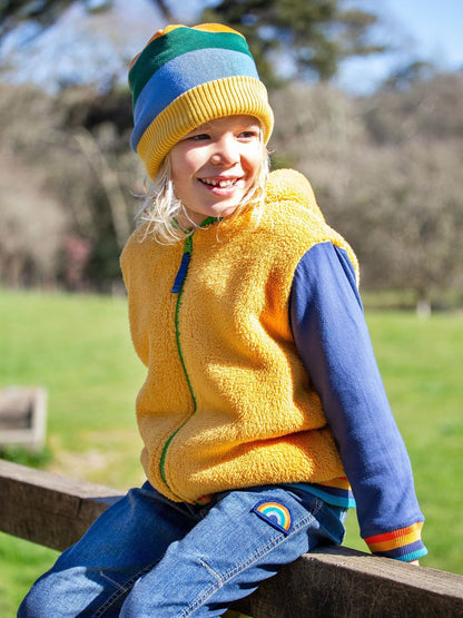 Dsiney Kidz - Frugi Yellow Helston Reversible Hoodie image 1