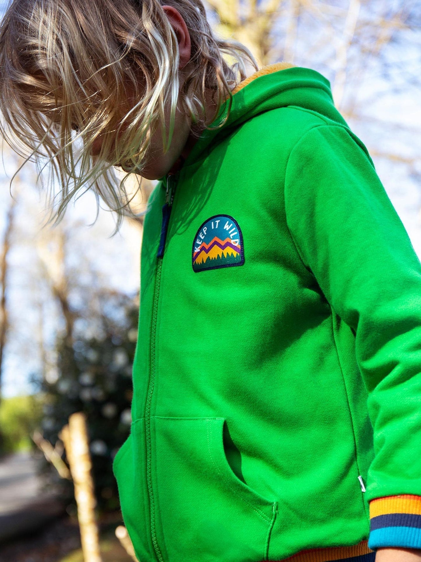 Dsiney Kidz - Frugi Yellow Helston Reversible Hoodie image 2