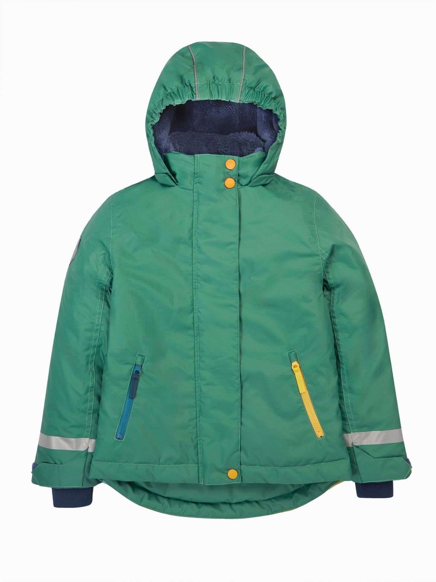 Dsiney Kidz - Frugi Green Snow And Ski Scene Coat image 1