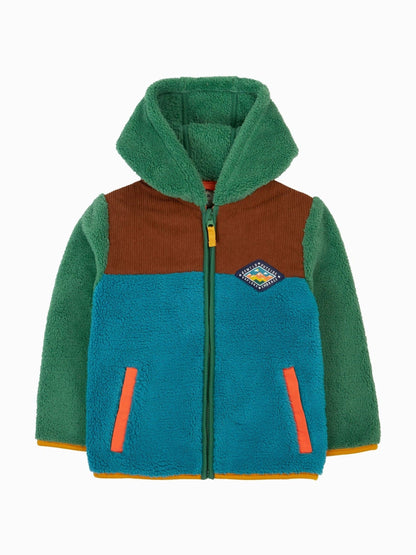 Dsiney Kidz - Frugi Green Bracken Fleece Cord Jacket image 4