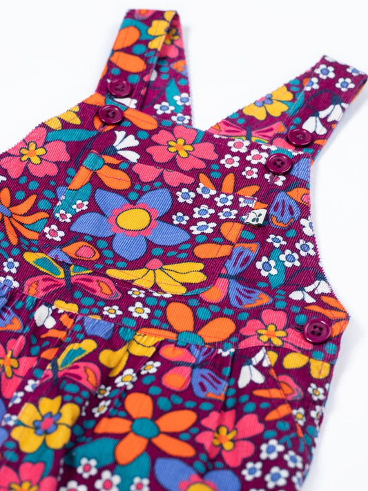 Frugi Purple Elspeth Printed Dungaree image 2