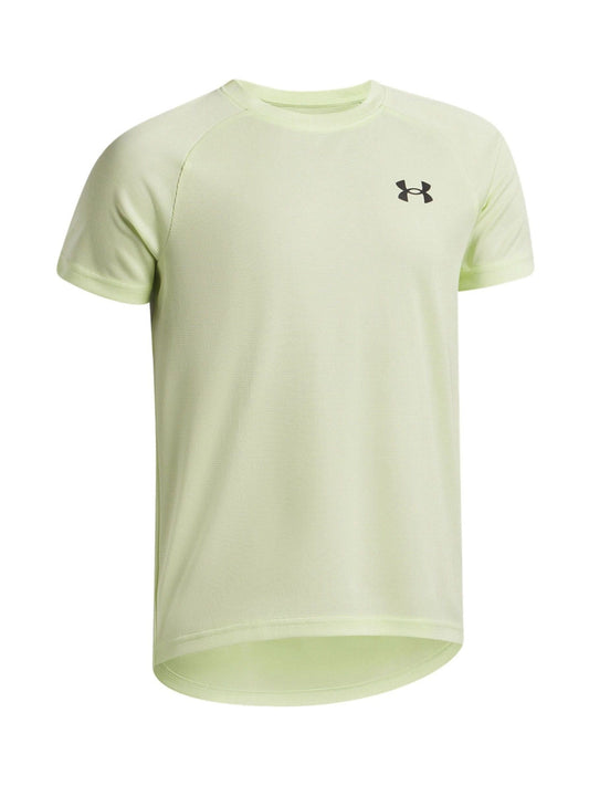 Dsiney Kidz - Under Armour Green Tech Textured Short Sleeve 100% Cotton T-Shirt image 1