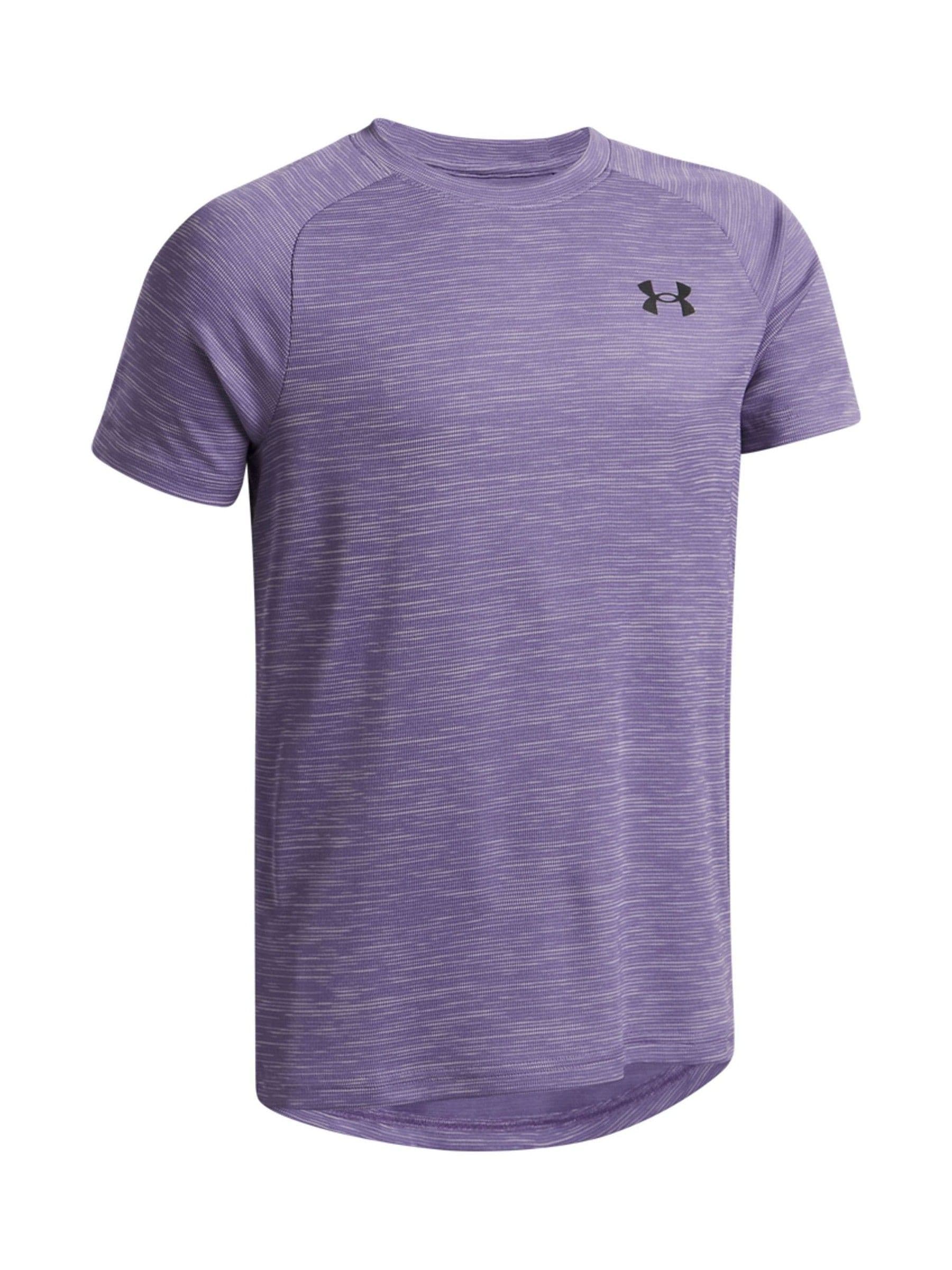 Dsiney Kidz - Under Armour Purple Tech Textured Short Sleeve 100% Cotton T-Shirt image 3
