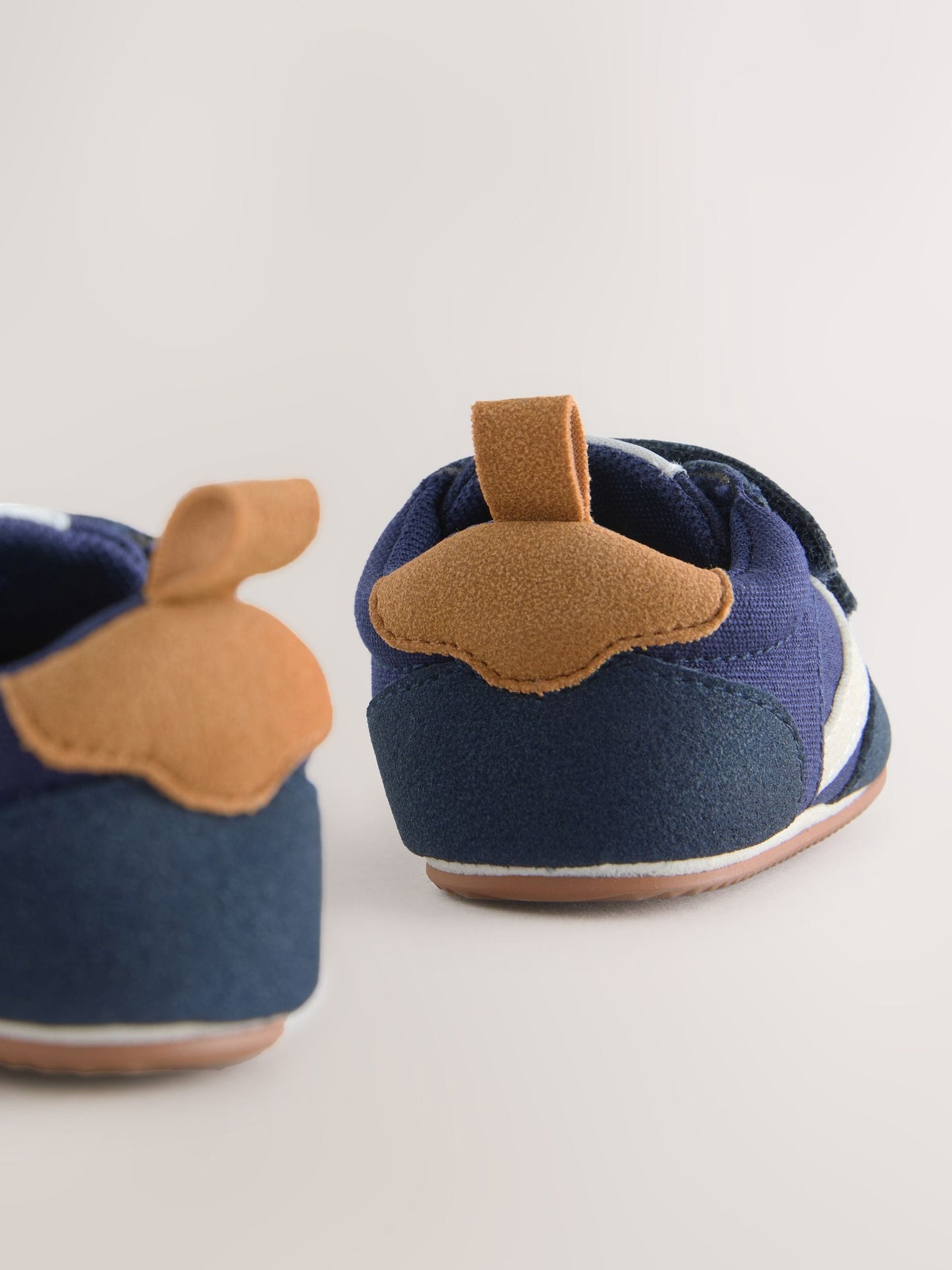 Navy Baby Touch Fastening Trainers (0-2mths) image 4