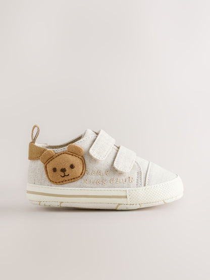 Neutral Bear Touch Fastening Baby Trainers (0-2mths) image 3