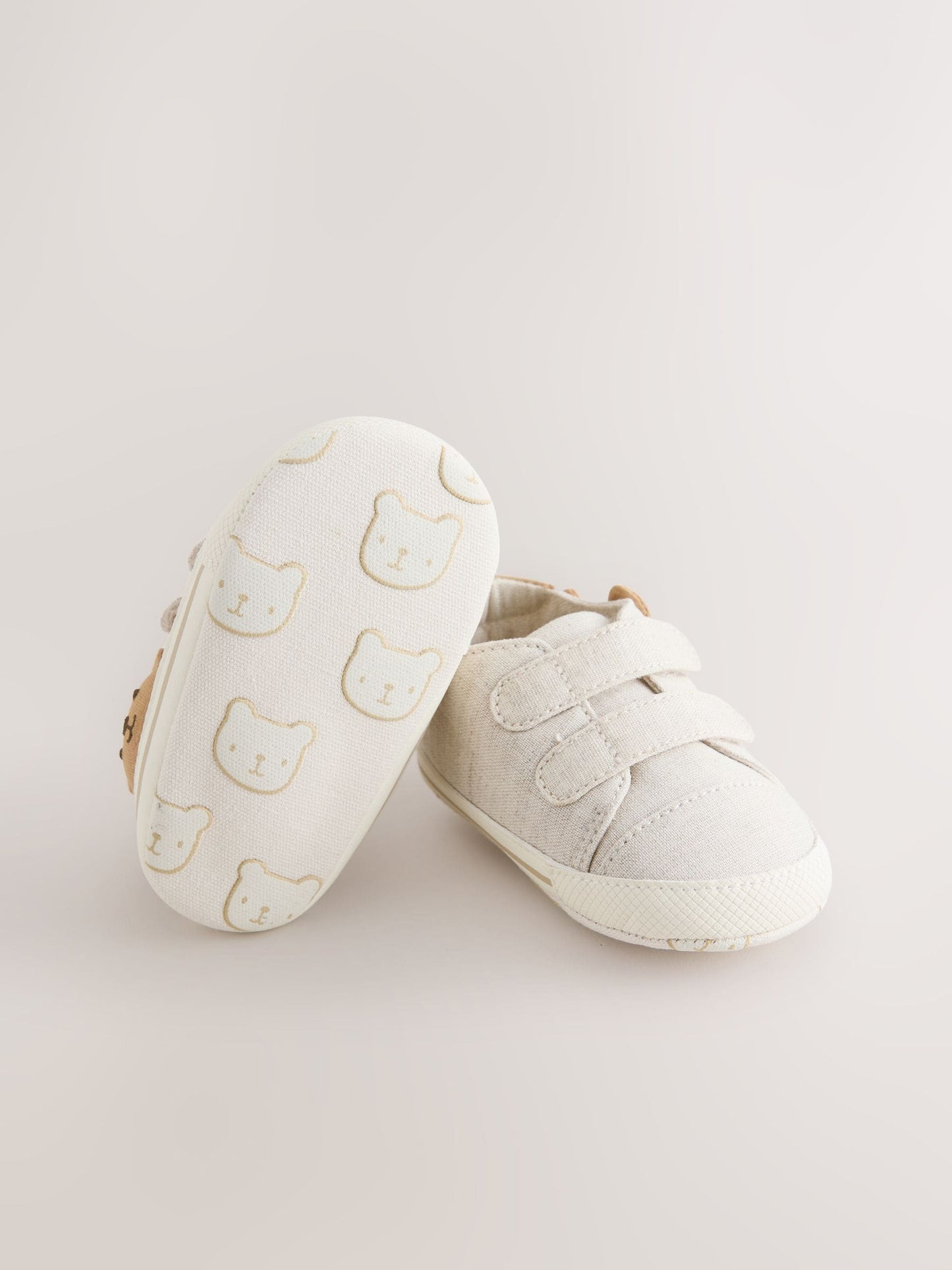 Neutral Bear Touch Fastening Baby Trainers (0-2mths) image 4
