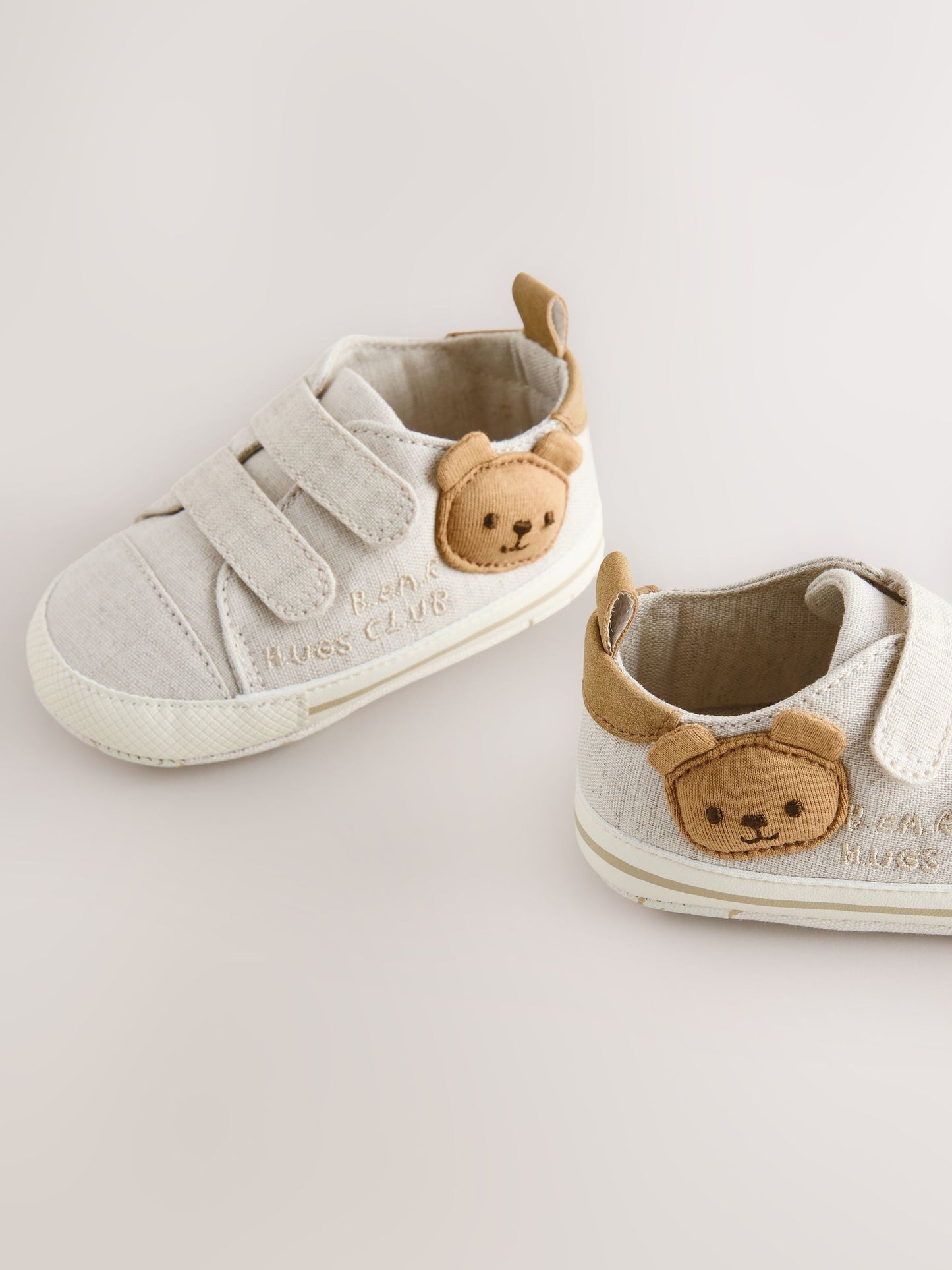 Neutral Bear Touch Fastening Baby Trainers (0-2mths) image 5
