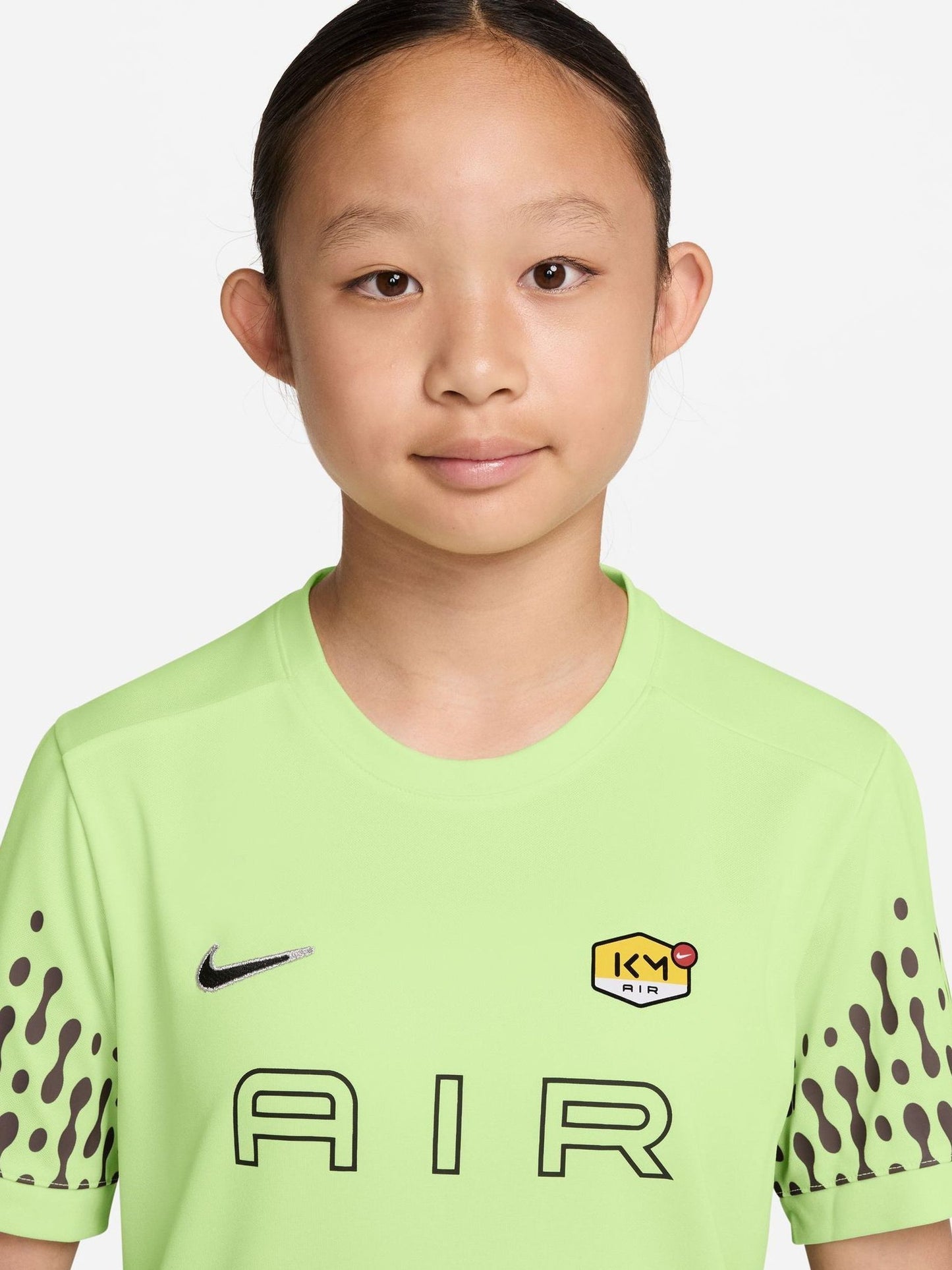Dsiney Kidz - Nike Liquid Lime Kylian Mbappé Academy Dri-FIT Soccer T-Shirt image 3