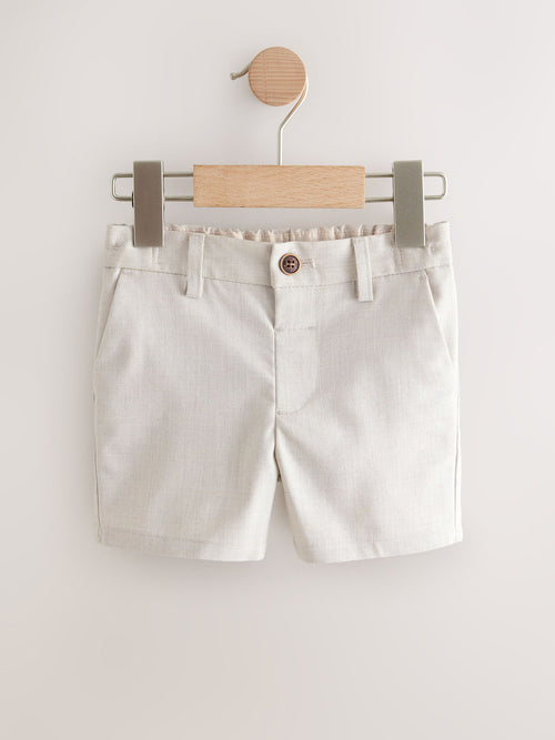 Neutral Formal Shorts (3mths-7yrs) image 1