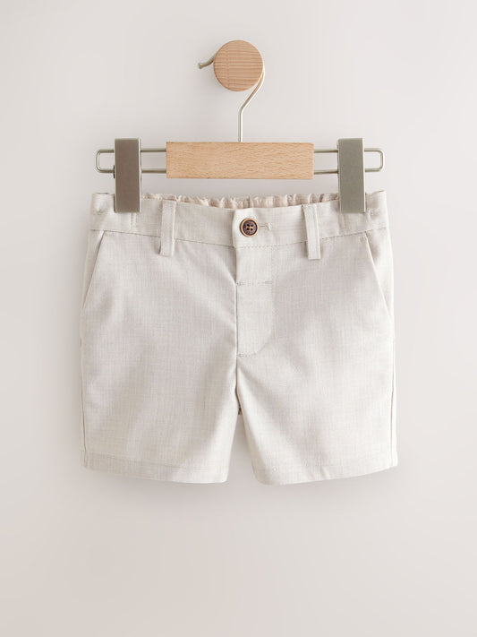 Neutral Formal Shorts (3mths-7yrs) image 1