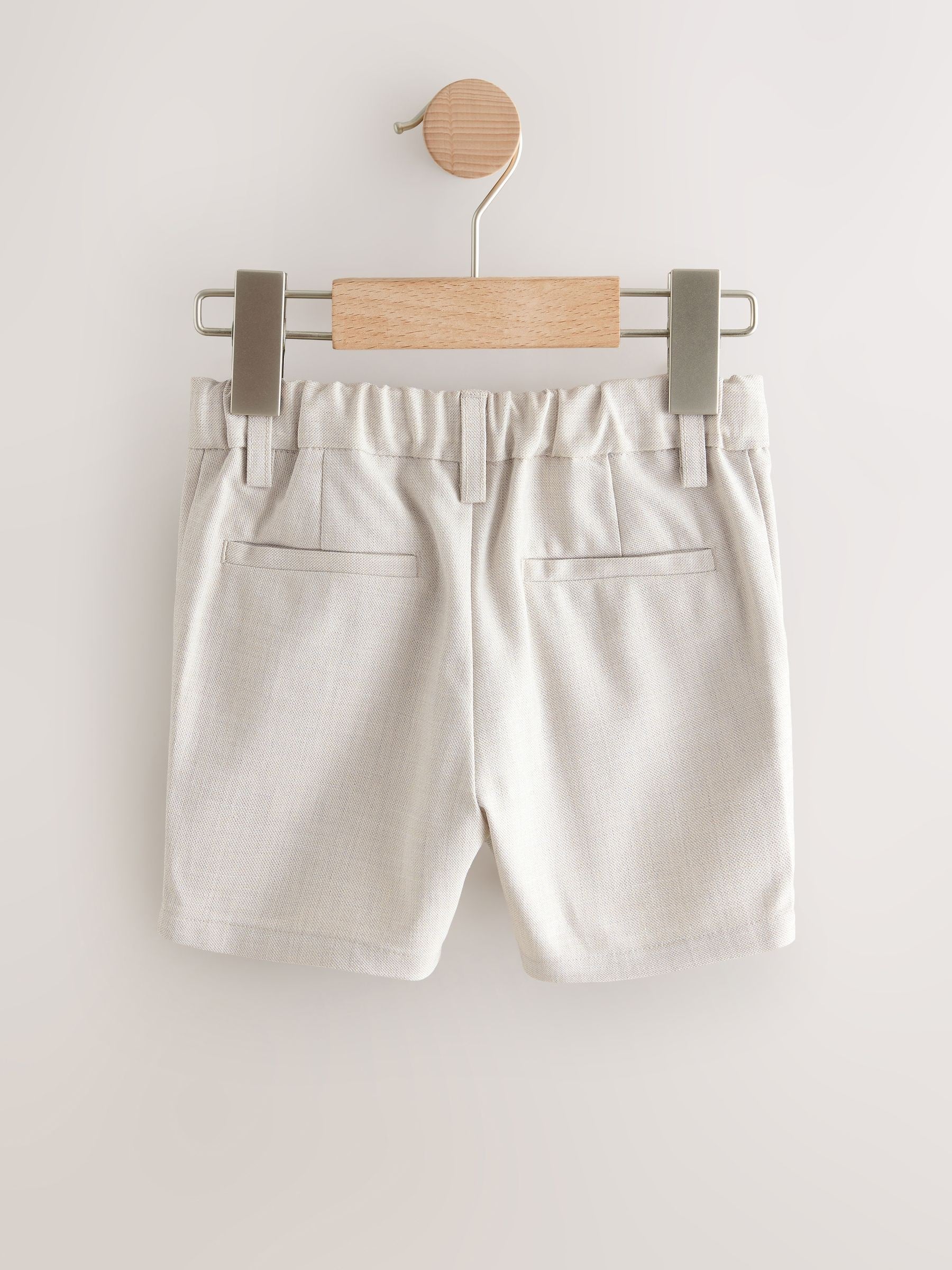 Neutral Formal Shorts (3mths-7yrs) image 2