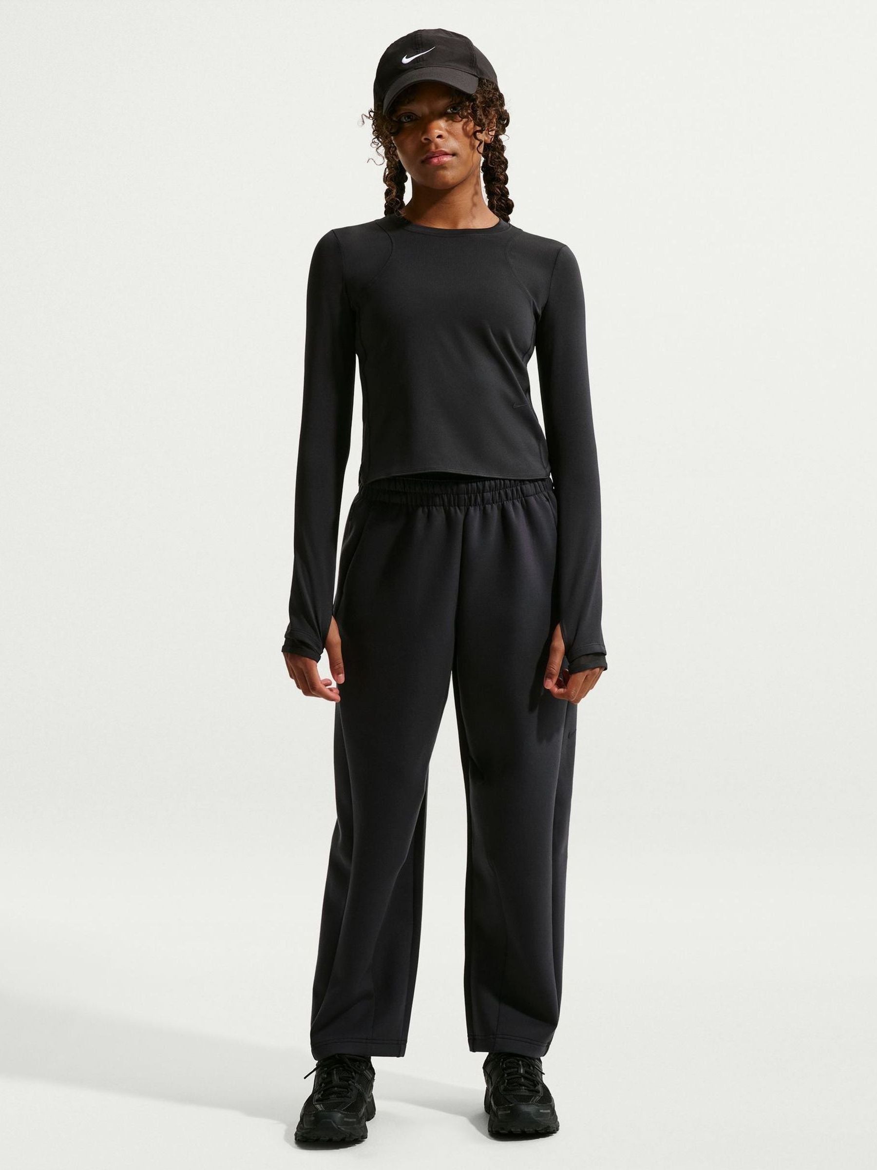 Dsiney Kidz - Nike Black Mavn Dri-FIT Knit Long Sleeve Top image 1