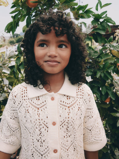Dsiney Kidz - Cream Knitted Shirt & Shorts Set (3-16yrs) image 12