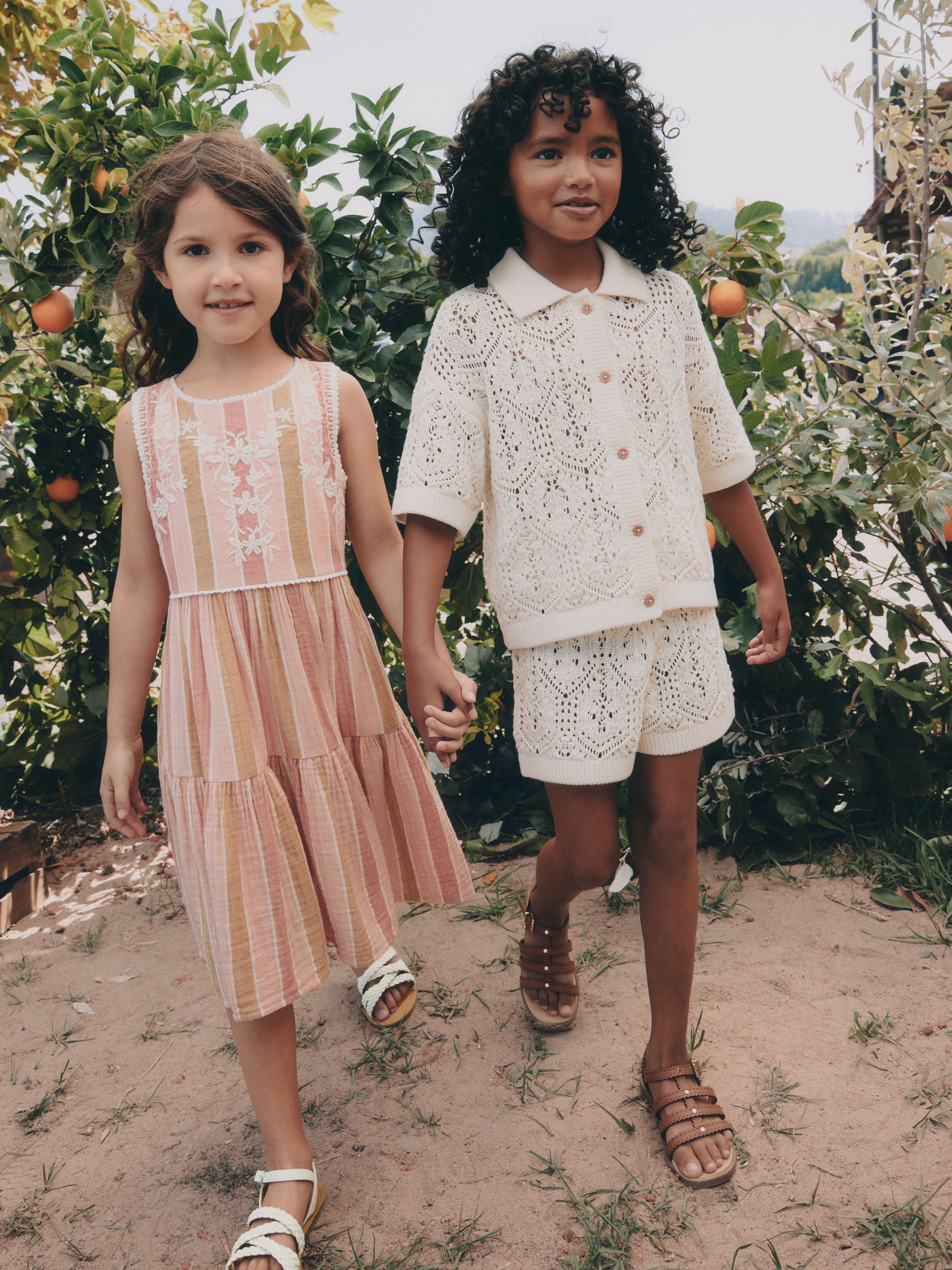 Dsiney Kidz - Cream Knitted Shirt & Shorts Set (3-16yrs) image 3