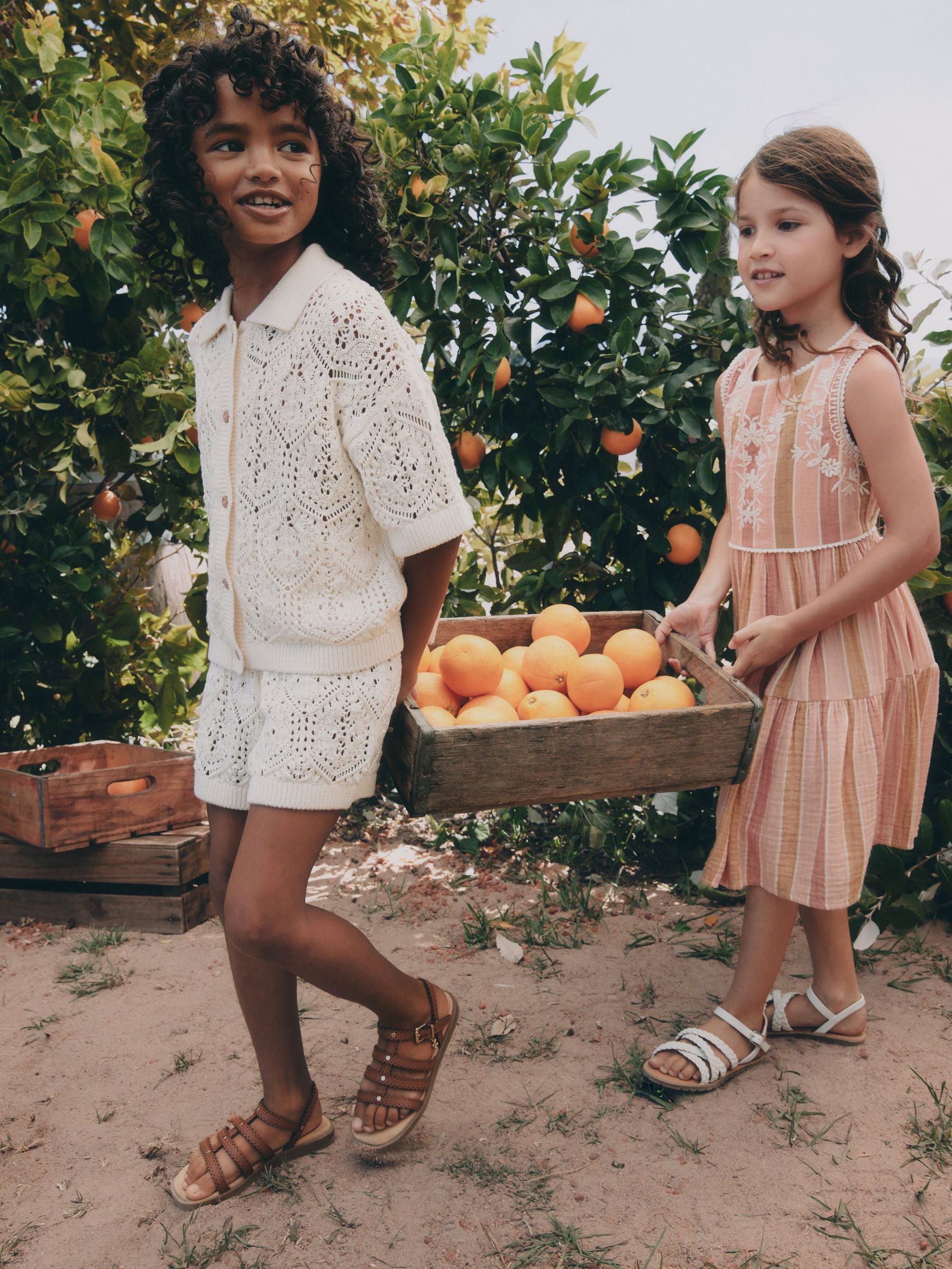 Dsiney Kidz - Cream Knitted Shirt & Shorts Set (3-16yrs) image 5