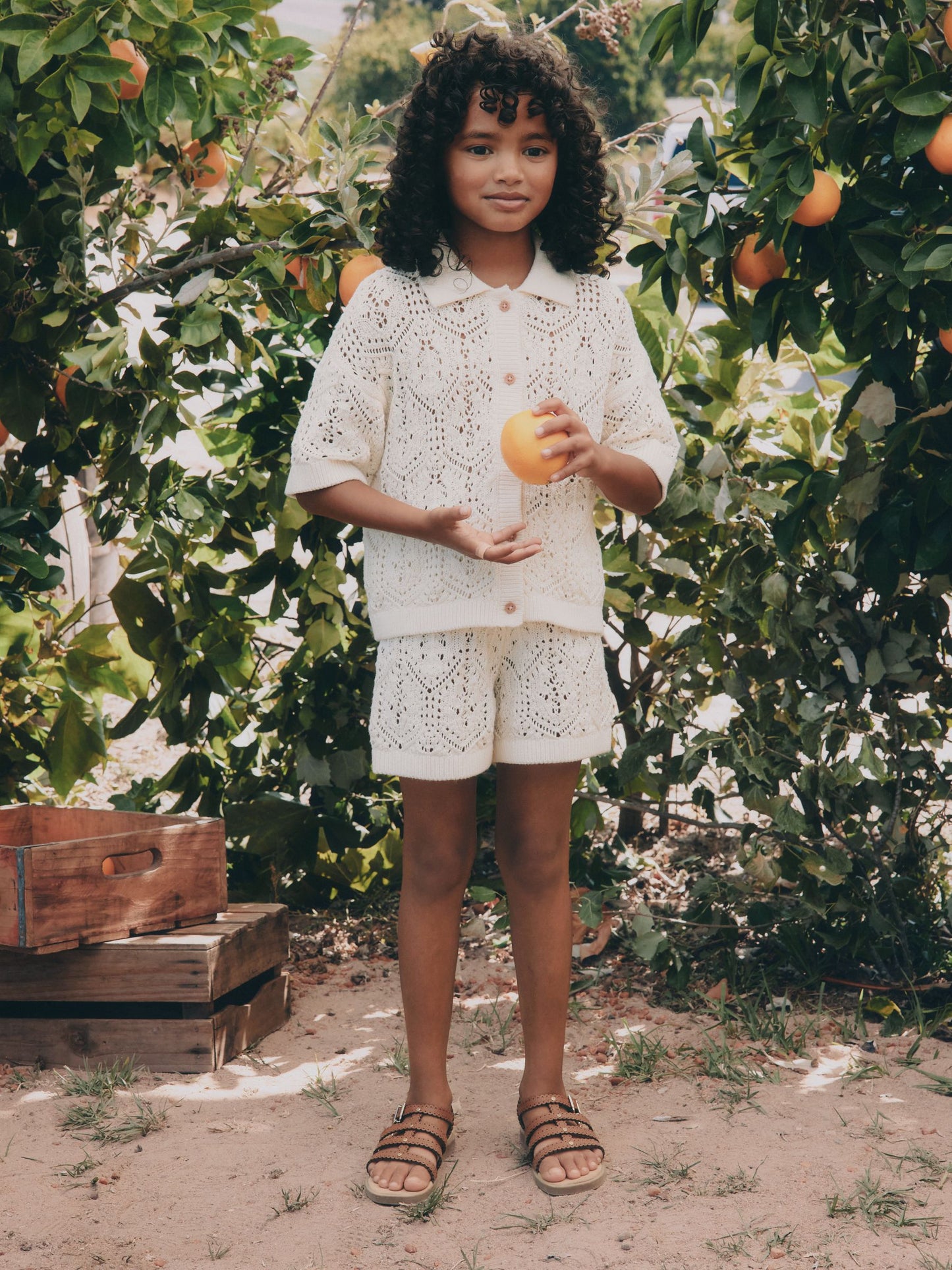 Dsiney Kidz - Cream Knitted Shirt & Shorts Set (3-16yrs) image 7