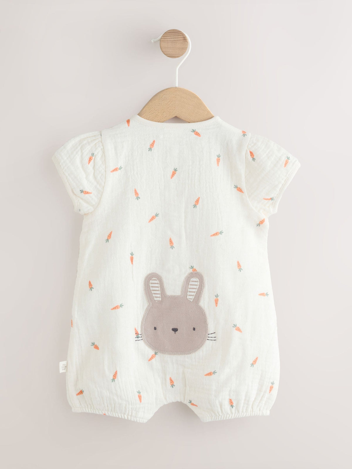White Bunny Baby Woven Romper (0mths-3yrs) image 5