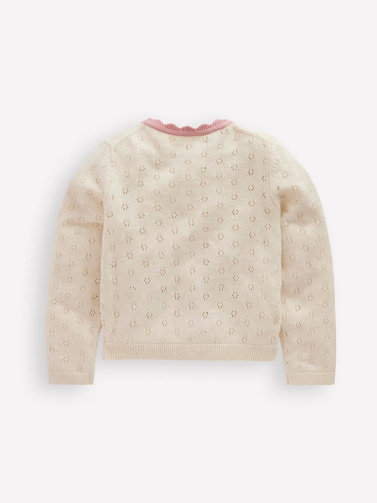 Dsiney Kidz - Boden Cream Everyday Scalloped Cardigan image 3